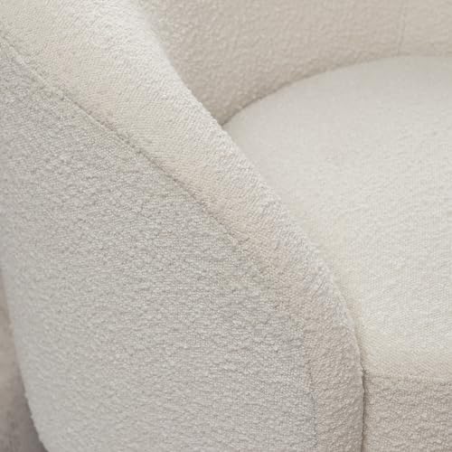 34" W No Assembly Boucle Swivel Barrel Chairs Set of 2 (2 Count)