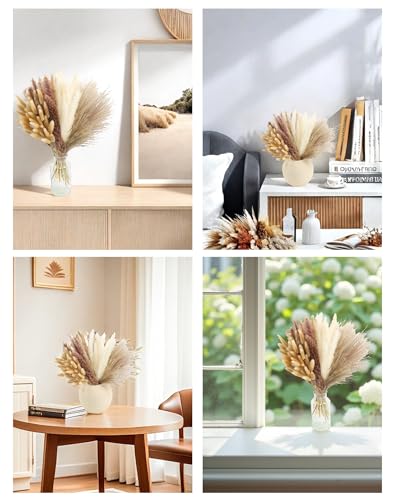 110pcs Dried Pampas Grass (110 Count)