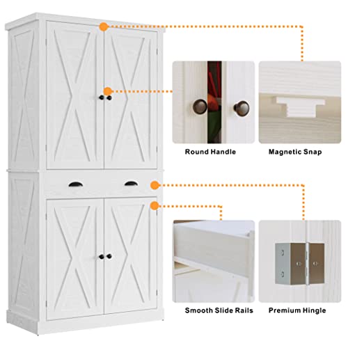 Storage Cabinet with Drawers and Doors for Living Room and Entryway