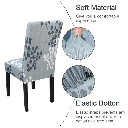 Pattern Chair Covers for Dining Room Set of 4
