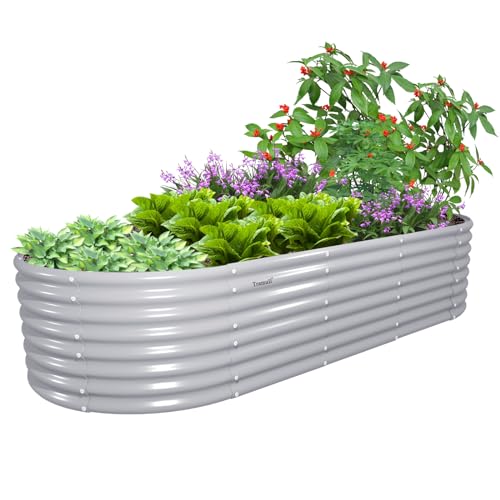 8x3x2ft Galvanized Raised Garden Bed
