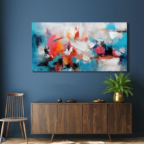 Large bstract Wall Art Canvas Wall Art for Living Room Hand