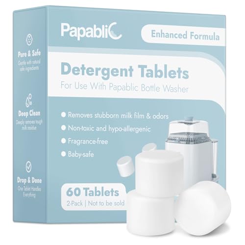 60Pcs Official Detergent Soap Tablets for Baby Brezza (60 Count)