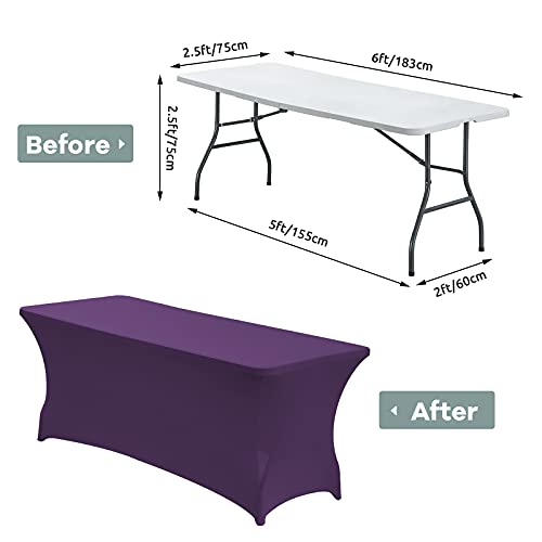 6FT Spandex Fitted Tablecloth