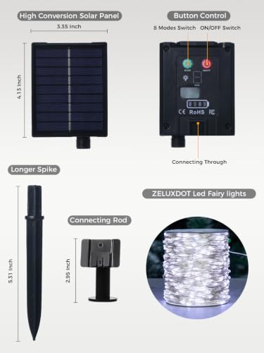 100FT 300LEDs Fairy Lights Solar Powered