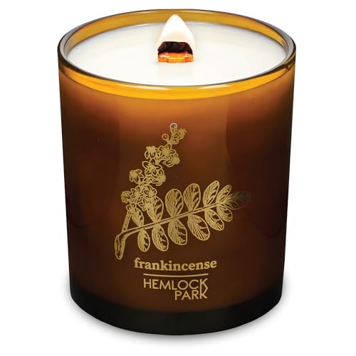 Frankincense Amber & Gold Crackling Wood Wick Candle