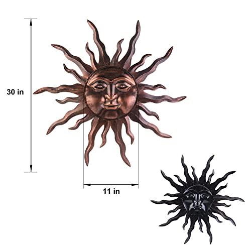 Large Metal Sun Wall Art Decor