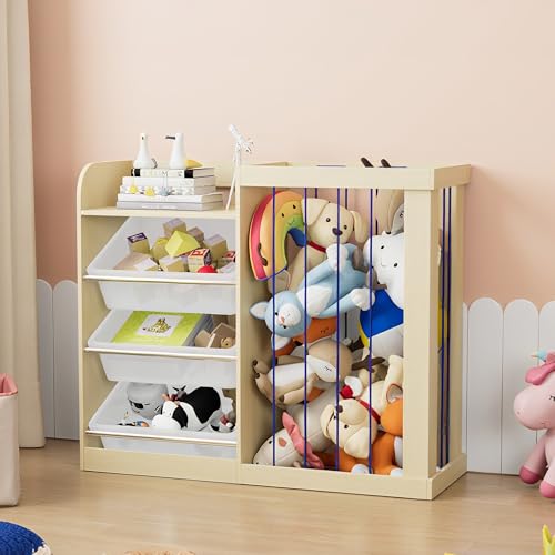 Kids Bookshelf Toy Storage w (4 Count)