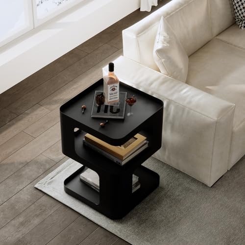 ZHBHHYZ Modern Side Table with Storage for Sofa & Couch