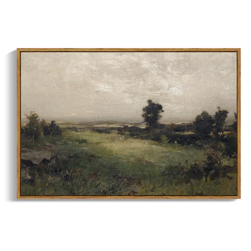 Framed Canvas Wall Art Vintage Decor