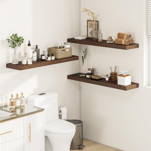 12 Inch Deep Floating Shelves 36” Set of 2 (2 Count)