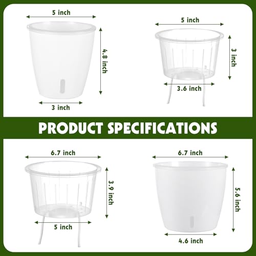 Self Watering Pots for Indoor Plants (16 Count)