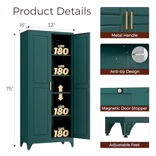 75" Kitchen Pantry Cabinet