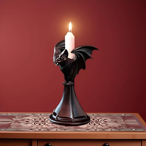 Gothic Decor Bat Halloween Candle Holder for Home