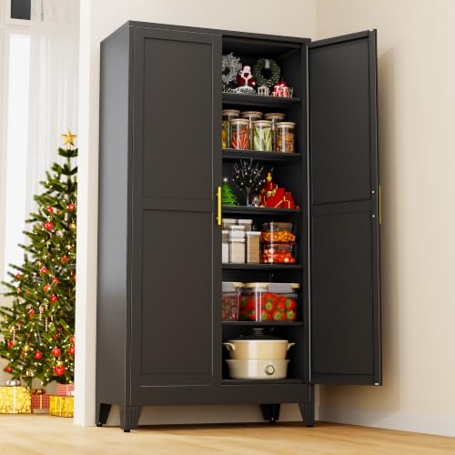 78.7" Tall Metal Pantry Cabinet