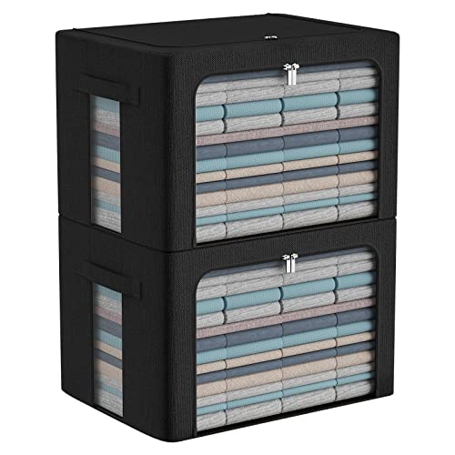 Extra Large Clothes Storage Bins Box (2 Count)