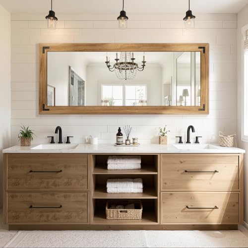Wood Framed Full Length Mirror for Wall
