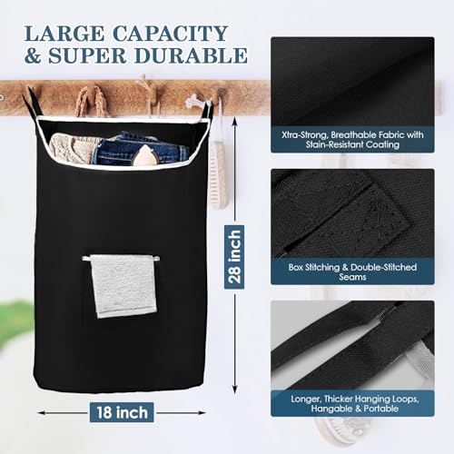 TFLC Over the Door Hanging Laundry hamper bag