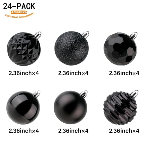Christmas Ball Ornaments (24 Count)