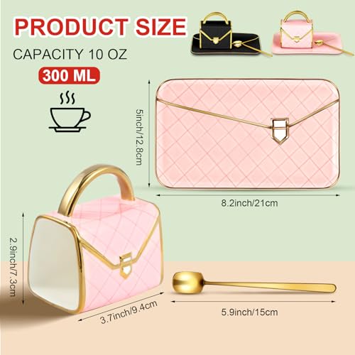 2 Sets Coffee Mug Elegant Handbag Shaped Cup