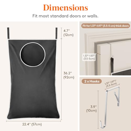 1 Pack Over Door Laundry Hamper