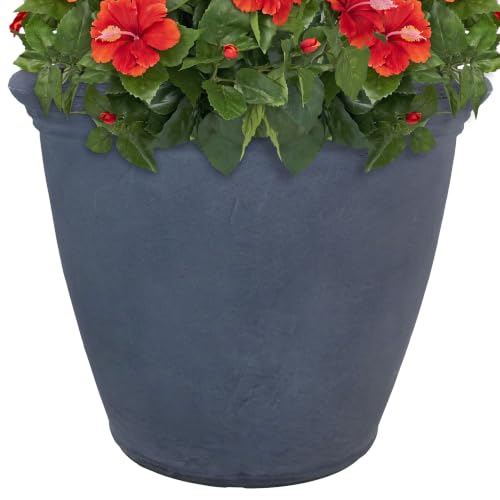 Sunnydaze Anjelica 20'' Large Plastic Planter Pot for Plants