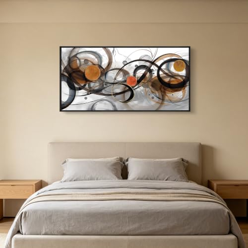 Black and Orange Picture Artwork