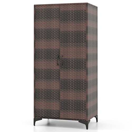 Wicker Storage Cabinet