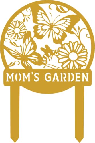 Personalized Butterfly Garden Metal Sign with Stake