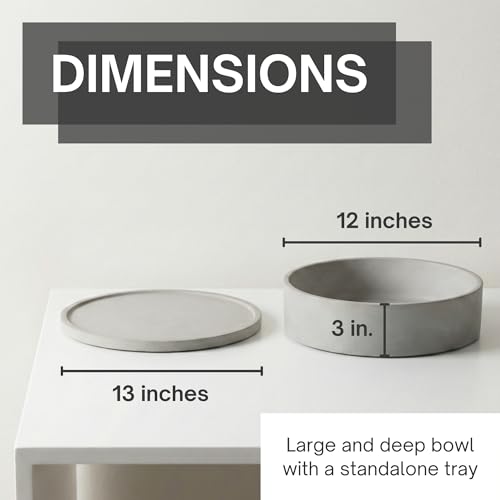 Large Concrete Fruit Bowl