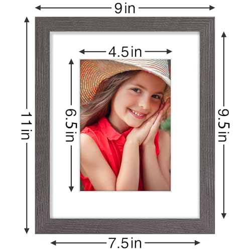 8x10 Picture Frames Set of 9 for Wall Mount & Tabletop (9 Count)