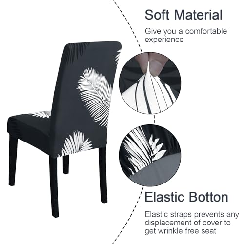 Pattern Chair Covers for Dining Room Set of 4