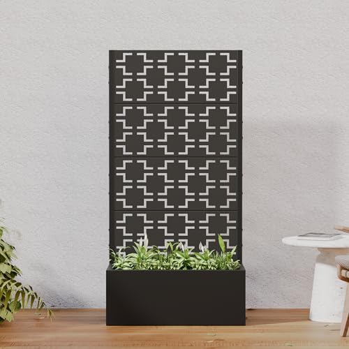 Metal Raised Garden Bed with Trellis