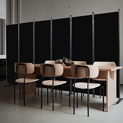 Room Divider 6 Panel Folding Privacy Screens with Wider Feet
