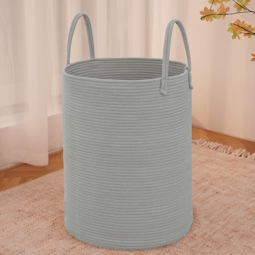 60L Cotton Rope Laundry Basket Hamper