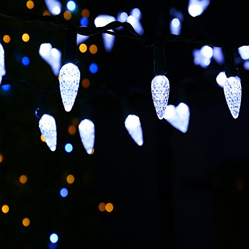 Upgrade Faceted C5 LED String Lights (100 Count)