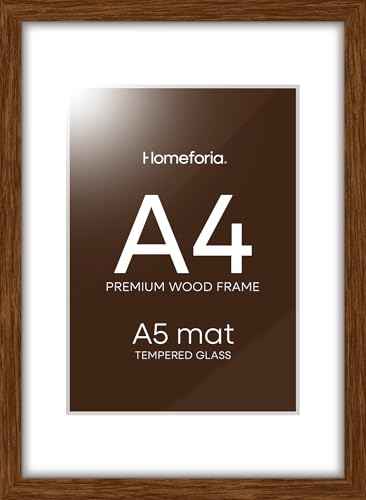 A4 Brown Oak Picture Frame