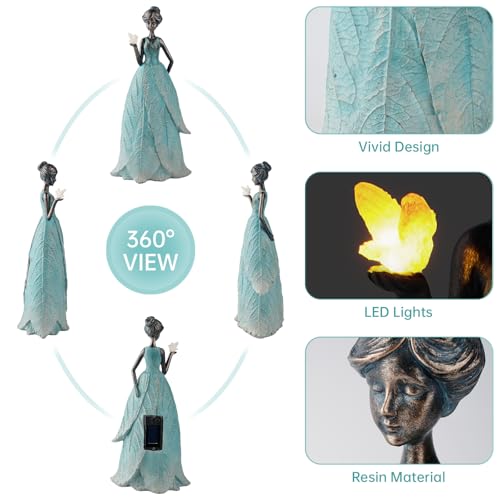 Solar Fairy Statue Collection Home Decoration 12.9 in