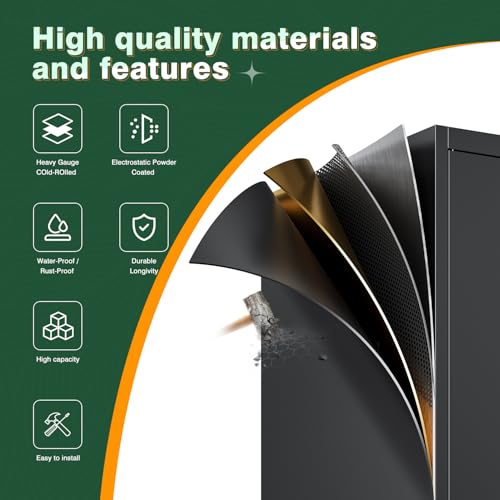 72" H Metal Storage Cabinet with 2 Doors and 4 Shelves