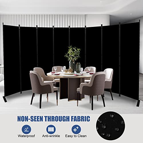 8 Panel Wide Room Divider Wall Screen for Room Separation