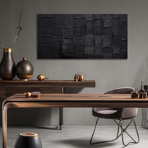Large Abstract Pictures Wall Decor for Living Room Black Hand