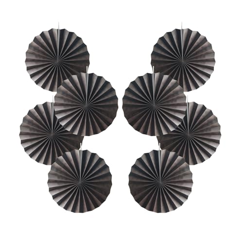 Coffee Party Decorations Hanging Paper Fans Set 12inch DIY
