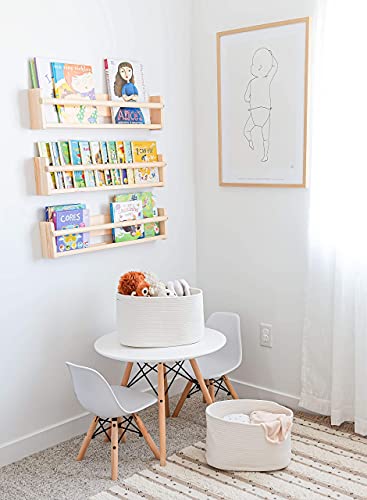 Cotton Rope Baskets for Shelves (3 Count)