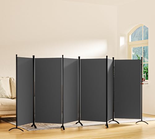 Room Divider Folding Privacy Screens (6 Count)