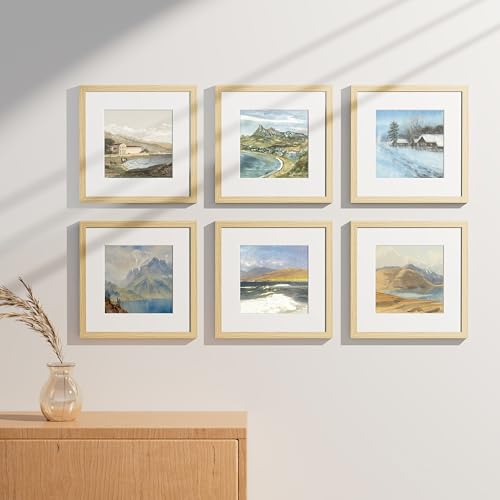 12x12 Picture Frames Set of 9 for Wall Mounting (9 Count)