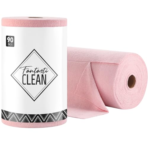 Microfiber Cleaning Cloth Roll (90 Count)