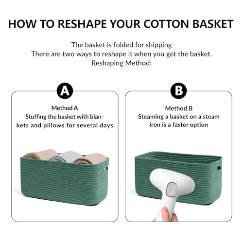 Large Storage Baskets for Organizing (4 Count)