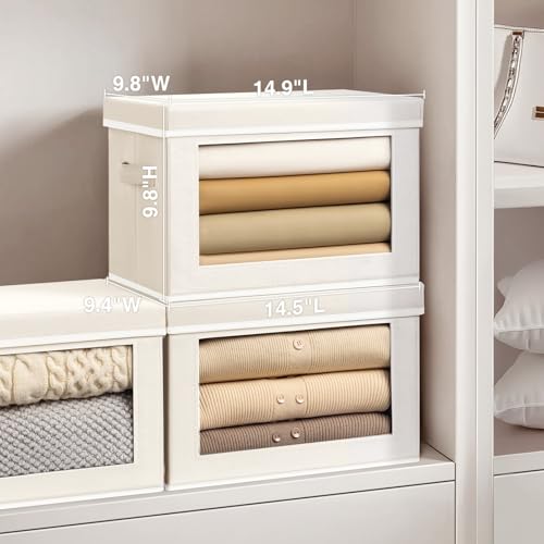 Fabric Storage Bins with Lids (3 Count)
