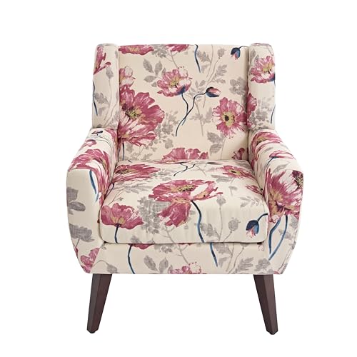 Modern Floral Accent Chair