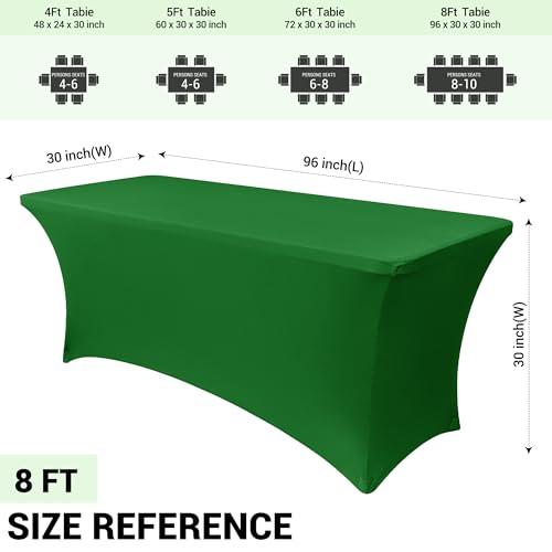 8ft Stretch Spandex Table Cover (2 Count)